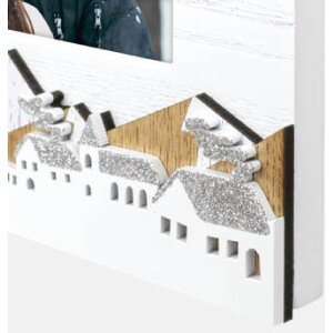 ZEP ZT4146 Zermatt Holz-Bilderrahmen Weiß Braun 10x15 cm