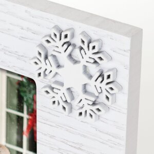 ZEP ZT8446 Bormio Holzbilderrahmen 10x15 cm Weiß Blau