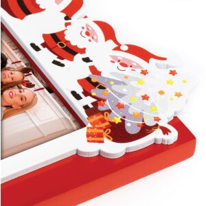 ZEP ZT2946 Cortina 10x15 cm Bilderrahmen Holz Rot Weihnachtsdesign