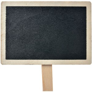 Clayre & Eef 65647 Klammer Kreidetafel Schwarz Braun...