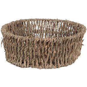 Clayre & Eef 65710 Körbe Set 3-teilig 27x22x8 24x18x7 21x16x6 cm Seegras Braun