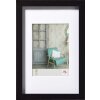 Walther Stockholm Holzrahmen 18x24 Schwarz mit Passepartout EA824B