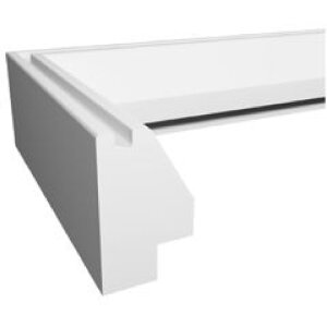 Walther Holzrahmen Silhouette NW824W Weiß 18x24 cm MDF Leiste Klarglas