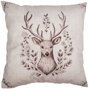 Clayre & Eef GTW21 Kissenhülle Beige Braun...