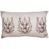 Clayre & Eef GTW36-2 Kissenhülle Beige Braun Hirschmotiv 30x50 cm