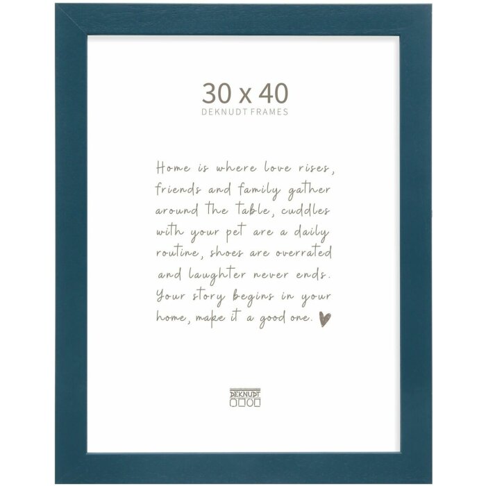 Deknudt S226K6 Bilderrahmen Holz Blau 30,0 x 40,0 cm