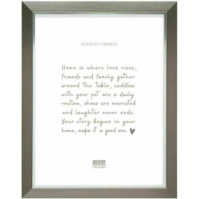 Deknudt S45VD1 Bilderrahmen Kunststoff Silber 24,0 x 30,0 cm