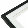 Deknudt S65KK2 Schwarzer Bilderrahmen doppeltes Passepartout 1 Bild 30x40 cm