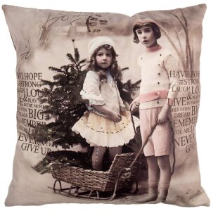 Clayre & Eef KT021.372 Kissenhülle 45x45 cm...