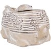 Clayre & Eef 6TE0543 Blumentopf Kaninchen Beige Braun 30x17x13 cm Stein