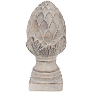 Clayre & Eef 6TE0545S Deko Kiefernzapfen Grau Stein...