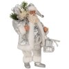 Clayre & Eef 65587 Weihnachtsmann 18x11x28 cm Silber Weiß