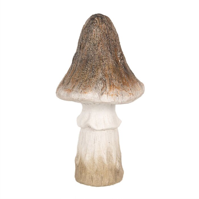 Clayre & Eef 6CE1764 Декоративный гриб керамический коричнево-белый Ø 12x22 см