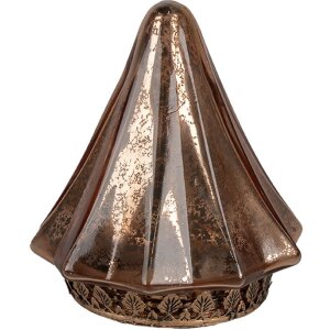 Clayre & Eef 6GL4570KO Weihnachtsbaum LED Glas...