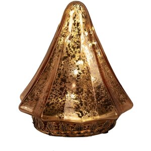 Clayre & Eef 6GL4570KO Weihnachtsbaum LED Glas...