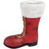 Clayre & Eef 6MG0048 Weihnachtsdeko Stiefel Rot Weiß 32x19x36 cm