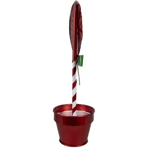 Clayre & Eef 6Y5627 Украшение Леденец красный металл 12x9x31 см