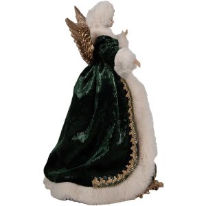 Clayre & Eef 65624 Deko Engel Textil Beige Grün...