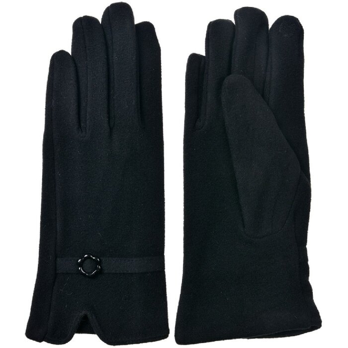 Juleeze JZGL0094Z Handschuhe schwarz 9x23x1 cm 100% Polyester Zierschlaufe