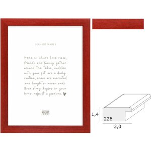 Deknudt S226K4 Bilderrahmen Holz Rot 10x15 bis 70x100 cm...