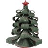 Clayre & Eef 65870 Weihnachtsbaum Dekoration Metall Grün Rot Ø 21x24 cm
