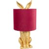 Clayre & Eef 6LMC0099GOVBU Настольная лампа Rabbit Gold Red Ø 20x43 см E27 60W