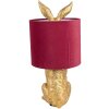 Clayre & Eef 6LMC0099GOVBU Настольная лампа Rabbit Gold Red Ø 20x43 см E27 60W
