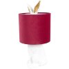 Clayre & Eef 6LMC0099WVBU Tischlampe Kaninchen Weiß Rot Ø 20x43 cm E27 60W