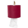 Clayre & Eef 6LMC0099WVBU Tischlampe Kaninchen Weiß Rot Ø 20x43 cm E27 60W