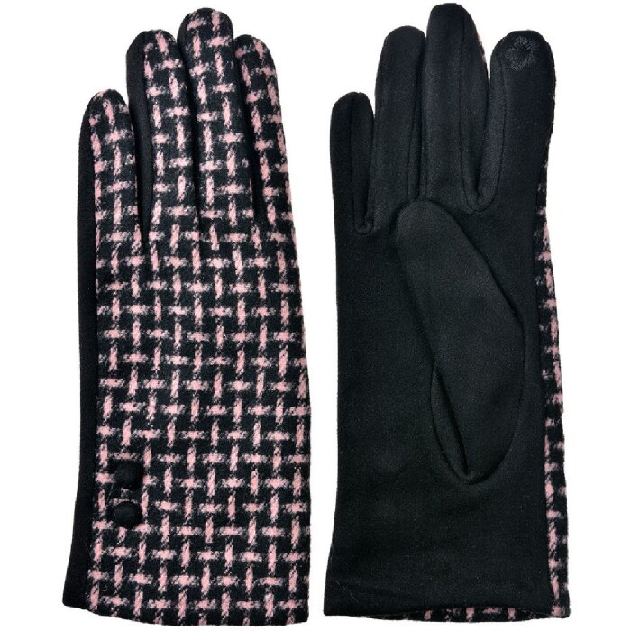 Juleeze JZGL0101BU Winterhandschuhe schwarz rosa 9x23x1 cm