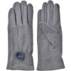 Juleeze JZGL0107 Handschuhe grau 9x23x1 cm mit Pompon Detail warm und weich
