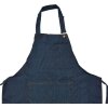 Clayre & Eef KT041.042 Schürze Blau 77x68 cm 100% Polyester