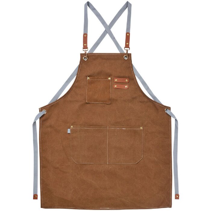 Clayre & Eef KT041.045 Фартук коричневый 63x75 см 100% полиэстер