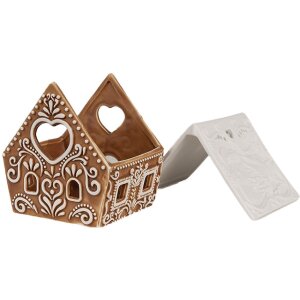 Clayre & Eef 6CE1743 Teelichthalter Häuschen...