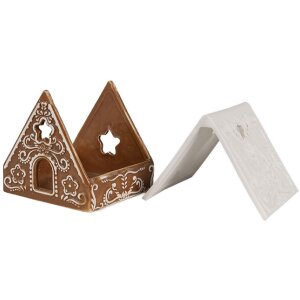 Clayre & Eef 6CE1744 Teelichthalter Haus Porzellan...