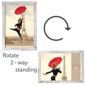 Haes Deco Bilderrahmen SP001416 Paris White Brown 40x60 cm Holzoptik Acrylglas