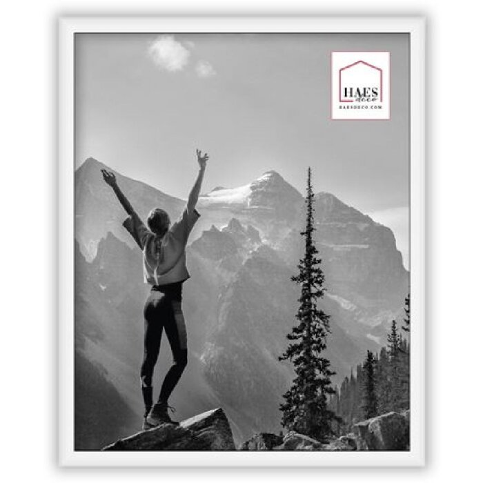 Haes Deco EF12W Easy Frame Kunststoff-Fotorahmen Weiß 20x25 cm