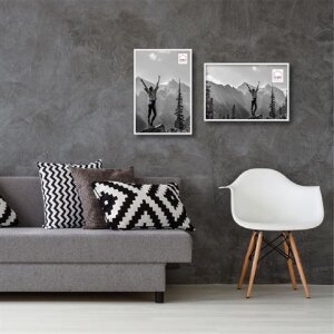Haes Deco Kunststoff-Fotorahmen EF6W Easy Frame Weiß 30x45 cm