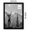 Haes Deco EF2B Easy Frame Пластиковая фоторамка черная 13x18 см