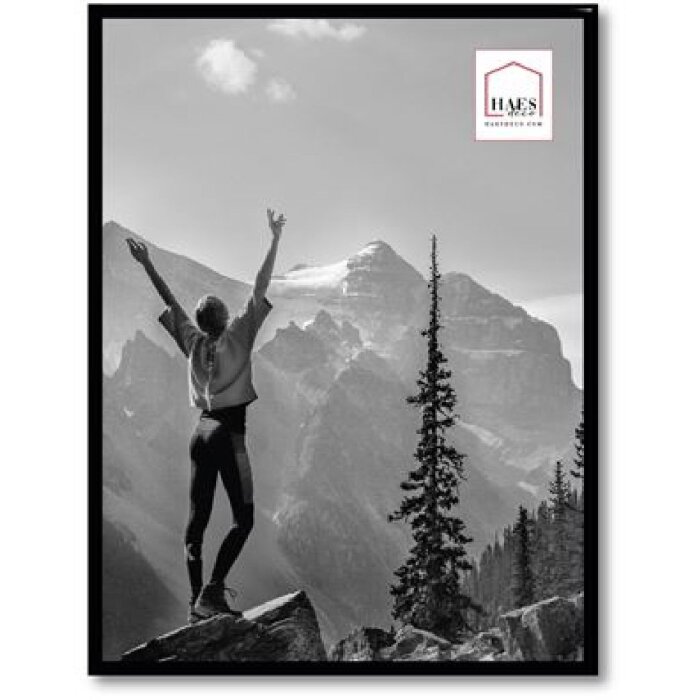 Haes Deco Kunststoff-Fotorahmen EF5B Easy Frame Schwarz 30x40 cm