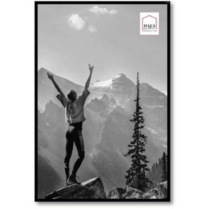 Haes Deco Kunststoff-Fotorahmen EF9B Schwarz 40x60 cm