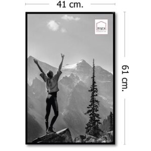 Haes Deco Kunststoff-Fotorahmen EF9B Schwarz 40x60 cm
