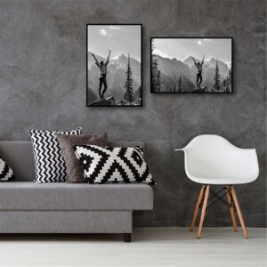 Haes Deco Kunststoff-Fotorahmen EF9B Schwarz 40x60 cm
