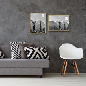 Haes Deco Kunststoff-Fotorahmen Easy Frame Gold 30x40 cm