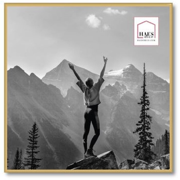 Haes Deco Easy Frame Kunststoff-Fotorahmen Gold 50x50 cm