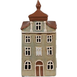 Clayre & Eef 6CE1881 Teelichthalter Haus Keramik...