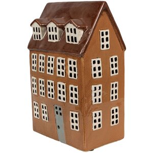 Clayre & Eef 6CE1887 Teelichthalter Haus Keramik...