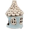 Clayre & Eef 6CE1875 Держатель для чайной лампы House Blue Beige Ø11x15 см