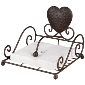 Clayre & Eef 73086 Papierservietten Love Weiß...