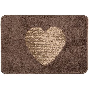 Clayre & Eef BM0007CH Badematte Herz Braun Beige...